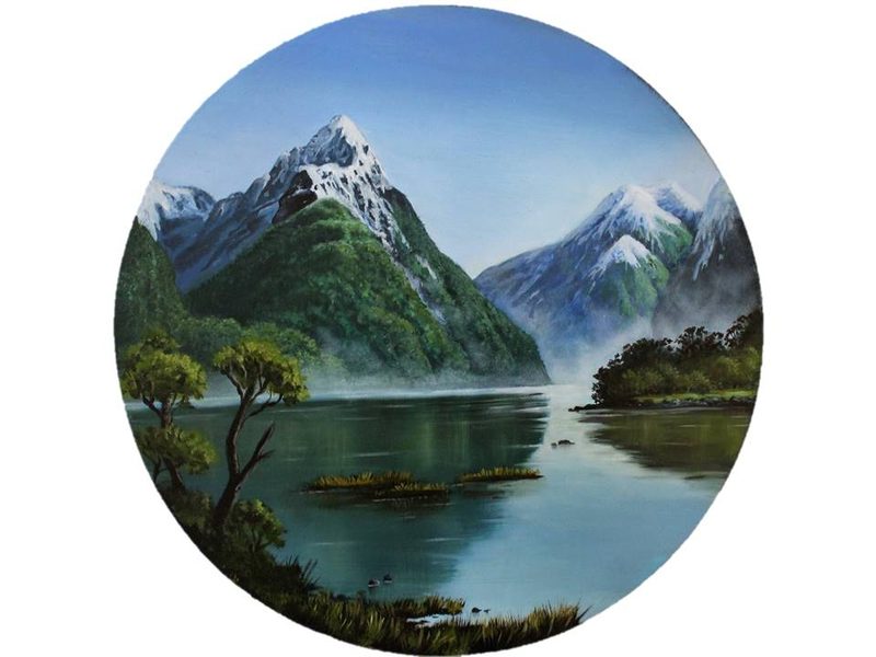 Mitre Peak, painting by Diane Gardiner