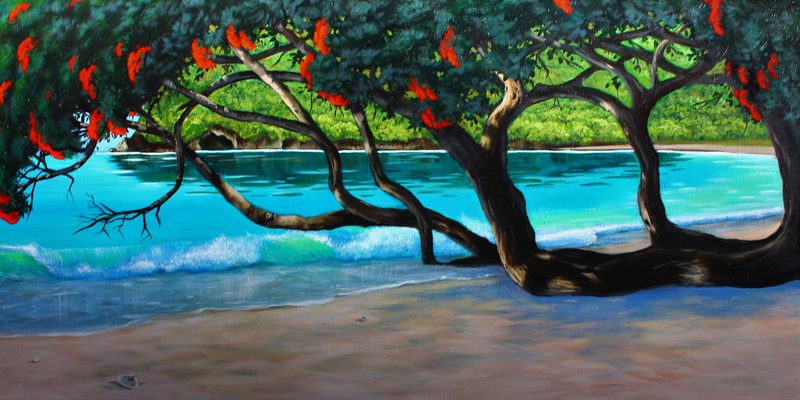 Whale Bay, painting by Diane Gardiner